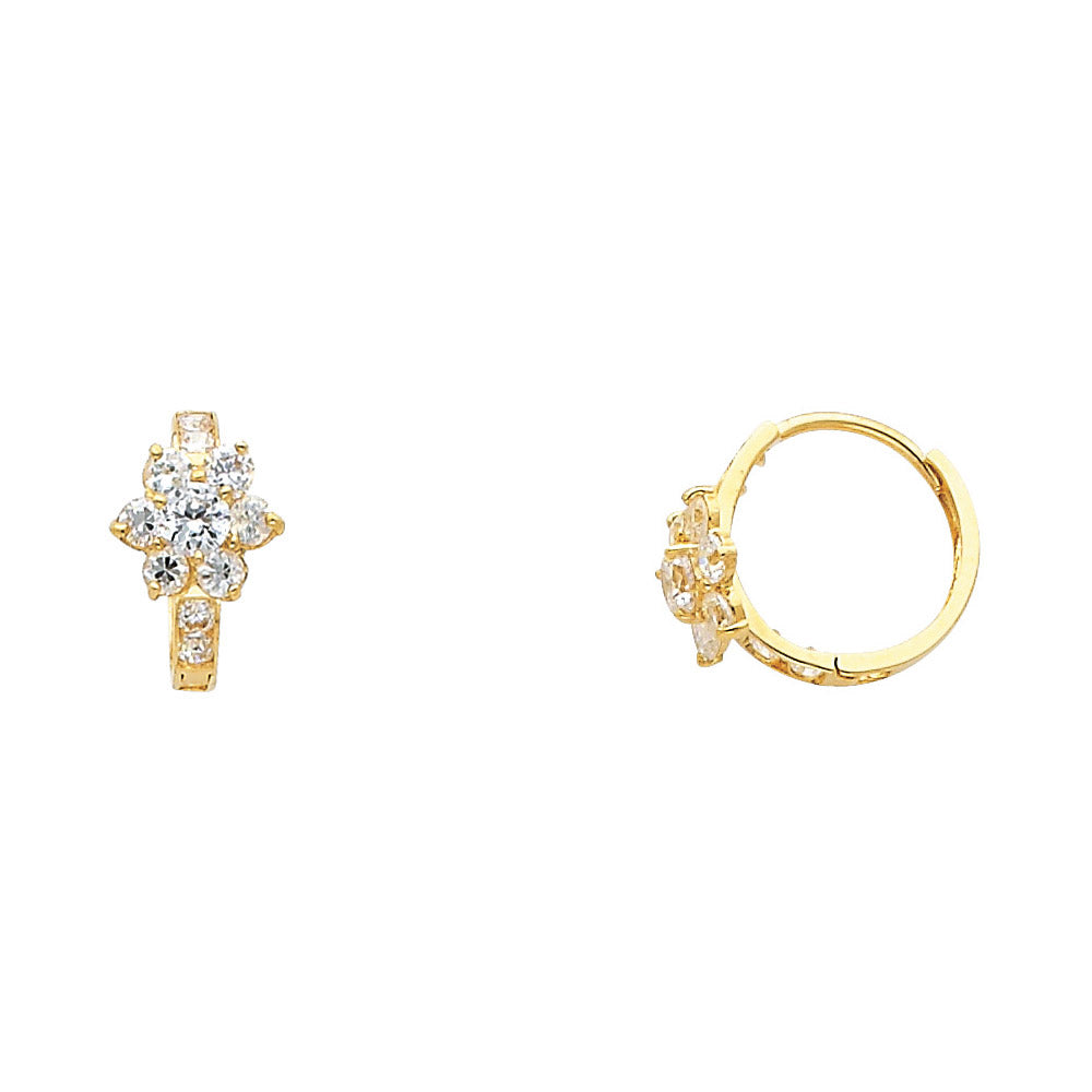 14K Yellow Gold Huggies Earring - ER298