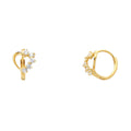 14K Yellow Gold Huggies Earring - ER300