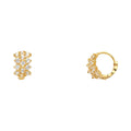 14K Yellow Gold Huggies Earring - ER301
