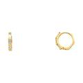 14K Yellow Gold Huggies Earring - ER302