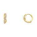 14K Yellow Gold Huggies Earring - ER306