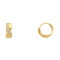 14K Yellow Gold Huggies Earring - ER307