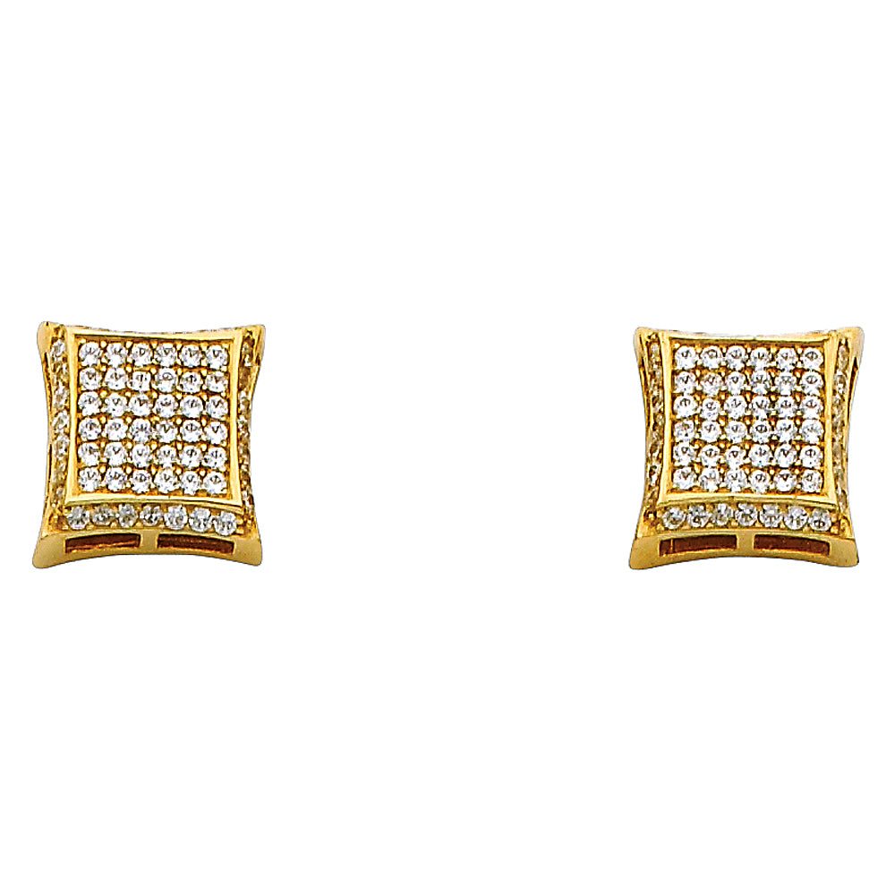 14K Yellow Gold Half Set - ER314