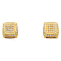 14K Yellow Gold Post Earring with Push Back - ER315