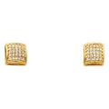 14K Yellow Gold Half Set - ER316