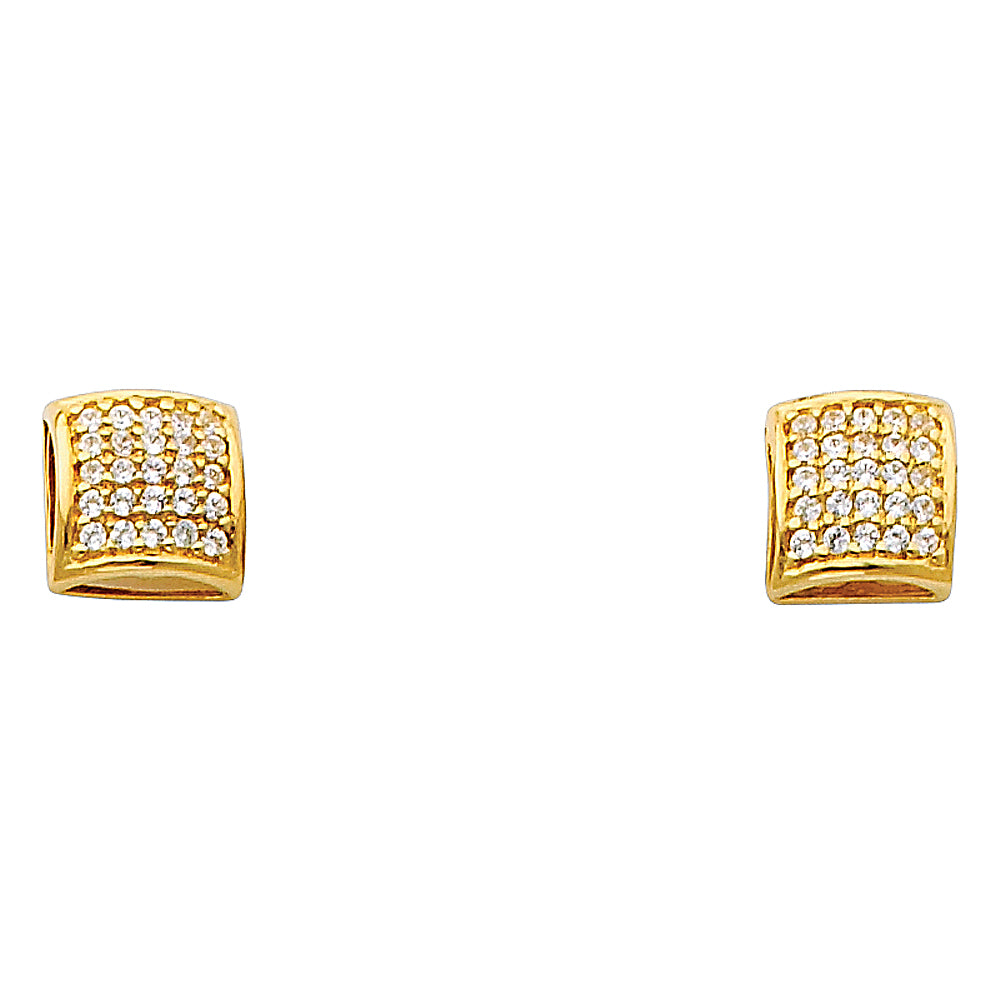 14K Yellow Gold Half Set - ER316