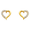 14K Yellow Gold Half Set - ER317
