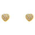 14K Yellow Gold Half Set - ER318