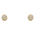 14K Yellow Gold Half Set - ER321