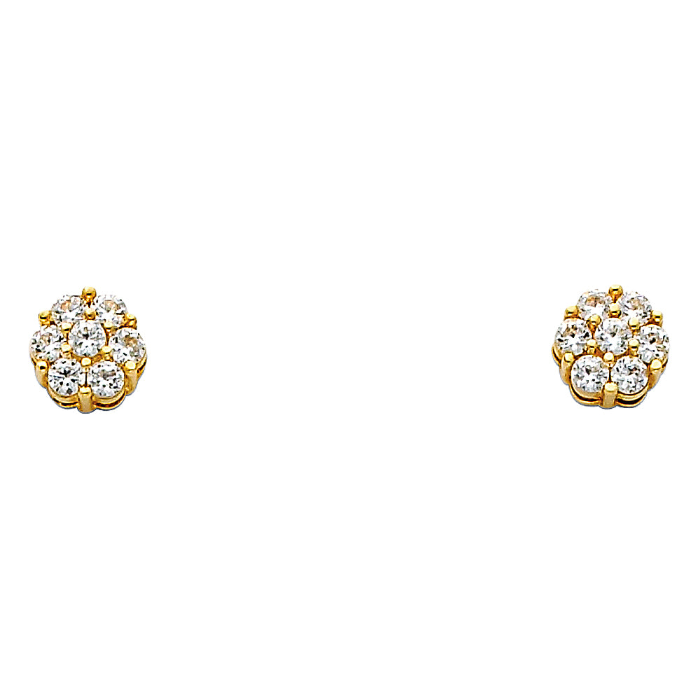 14K Yellow Gold Half Set - ER321