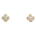 14K Yellow Gold Half Set - ER323