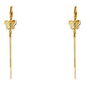 14K Yellow Gold Hanging Earring - ER333