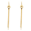 14K Yellow Gold Hanging Earring - ER366