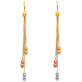 14K Yellow Gold Hanging Earring - ER368