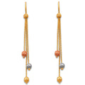 14K Yellow Gold Hanging Earring - ER373