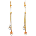 14K Yellow Gold Hanging Earring - ER380