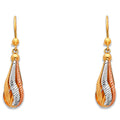 14K Yellow Gold Hanging Earring - ER384