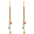 14K Yellow Gold Hanging Earring - ER390