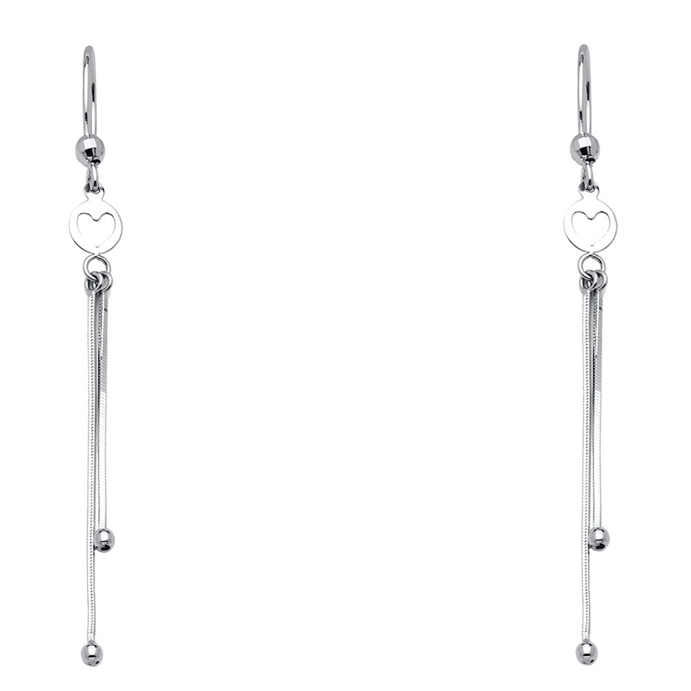 14K Yellow Gold Hanging Earring - ER397
