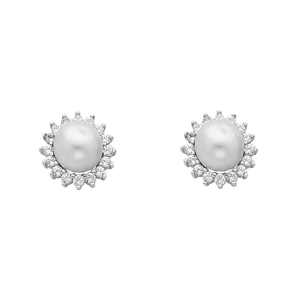 14K Yellow Gold Half Set - ER433