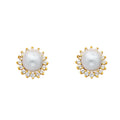 14K Yellow Gold Half Set - ER436