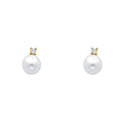 14K Yellow Gold Half Set - ER437