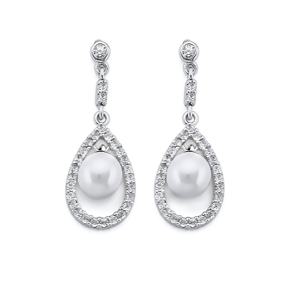 14K Yellow Gold Post Earring with Push Back - ER444