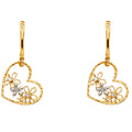 14K Yellow Gold Hanging Earring - ER510