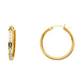 14K Yellow Gold Hoop Earring - ER519