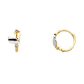 14K Yellow Gold Huggies Earring - ER579