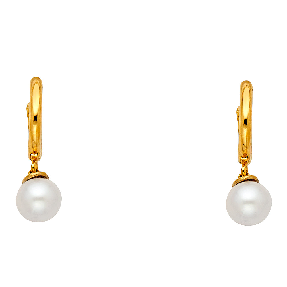 14K Yellow Gold Huggies Earring - ER595