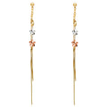 14K Yellow Gold Hanging Earring - ER605