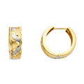 14K Yellow Gold Huggies Earring - ER609
