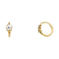 14K Yellow Gold Huggies Earring - ER629