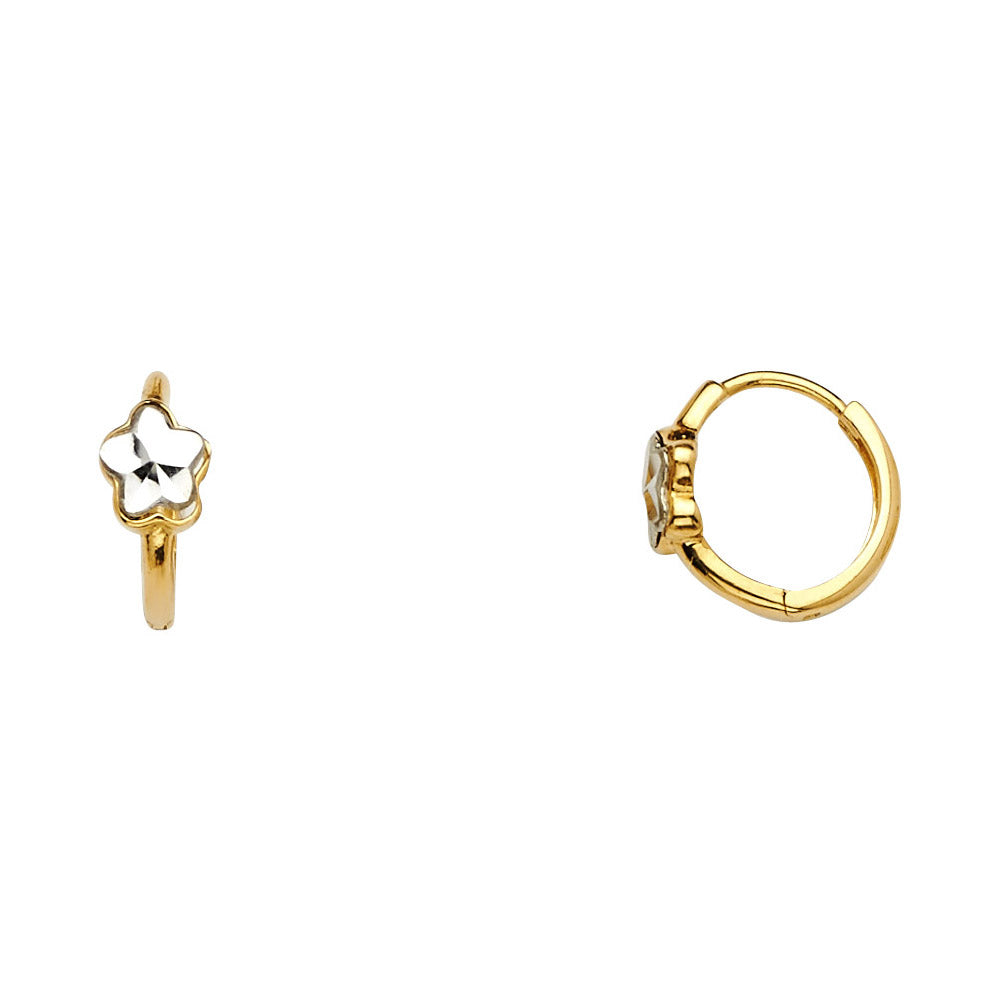 14K Yellow Gold Huggies Earring - ER629
