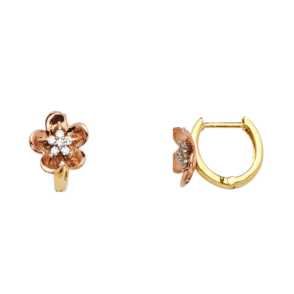 14K Yellow Gold Huggies Earring - ER630