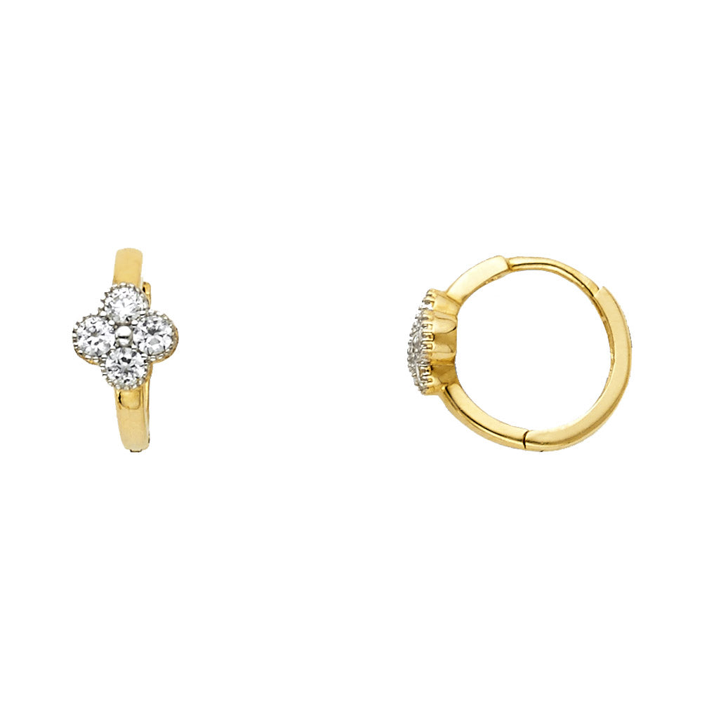 14K Yellow Gold Huggies Earring - ER639