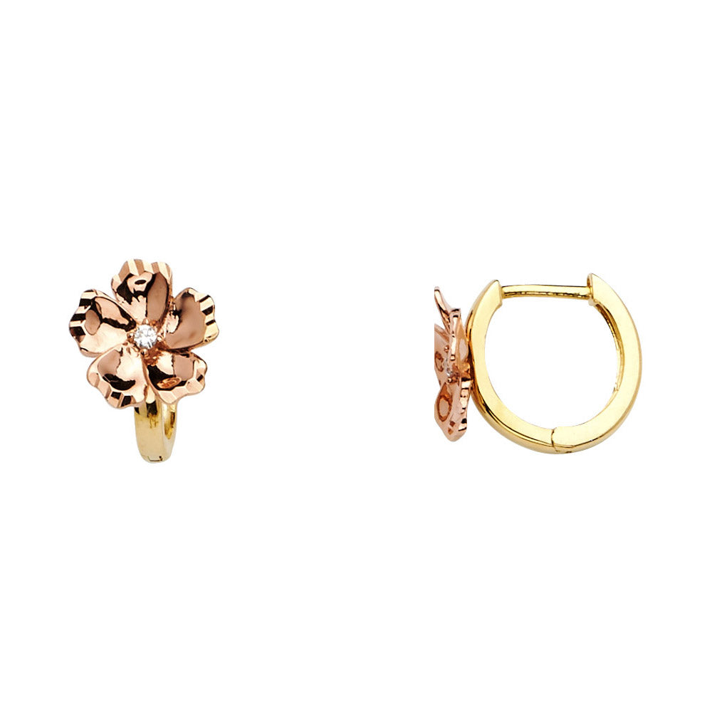 14K Yellow Gold Huggies Earring - ER641