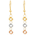 14K Yellow Gold Hanging Earring - ER681