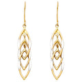 14K Yellow Gold Hanging Earring - ER697