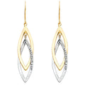 14K Yellow Gold Hanging Earring - ER698