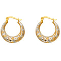 14K Yellow Gold Teardrop & Chandelier Earring - ER704