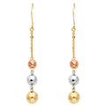 14K Yellow Gold Hanging Earring - ER715