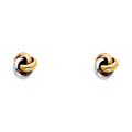 14K Yellow Gold Post Earring with Push Back - ER718