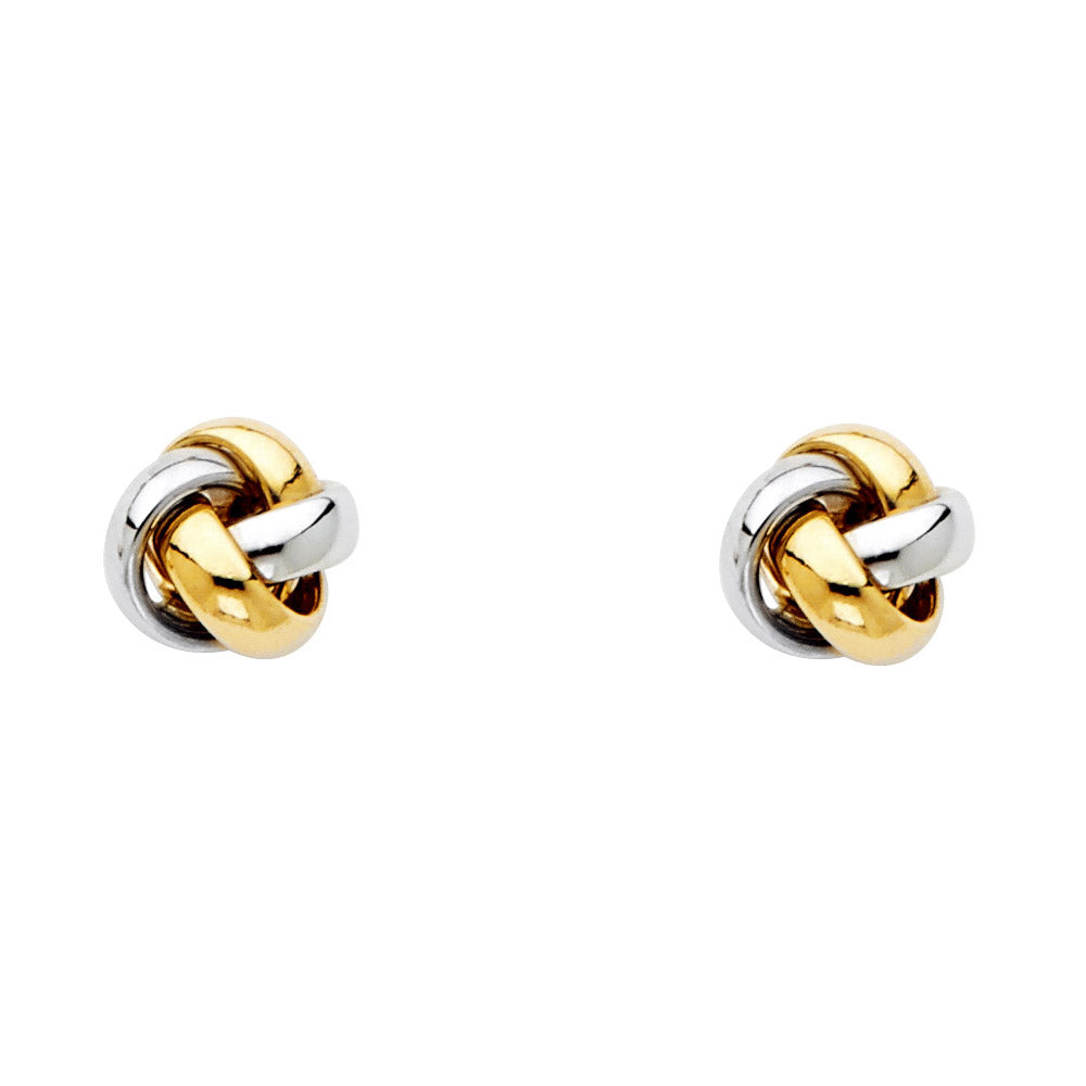 14K Yellow Gold Post Earring with Push Back - ER720