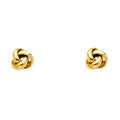 14K Yellow Gold Post Earring with Push Back - ER721