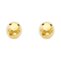 14K Yellow Gold Post Earring with Push Back - ER722