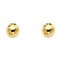 14K Yellow Gold Post Earring with Push Back - ER723