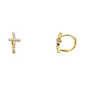 14K Yellow Gold Huggies Earring - ER730