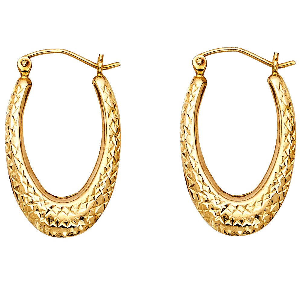 14K Yellow Gold Hanging Earring - ER766